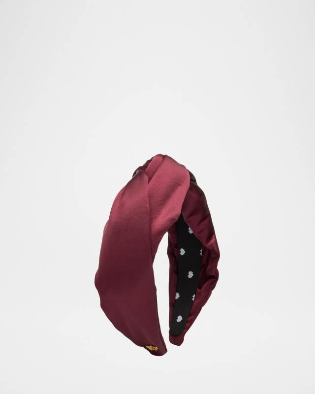 Greta Knotted Satin Headband